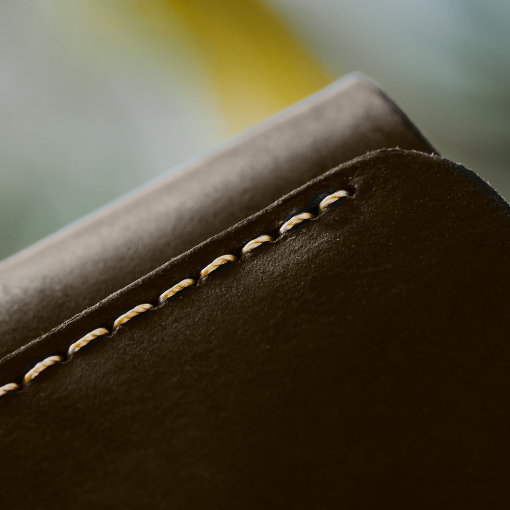 Brown Trifold Leather Compact Key Wallet Men's Genuine Leather Wallet