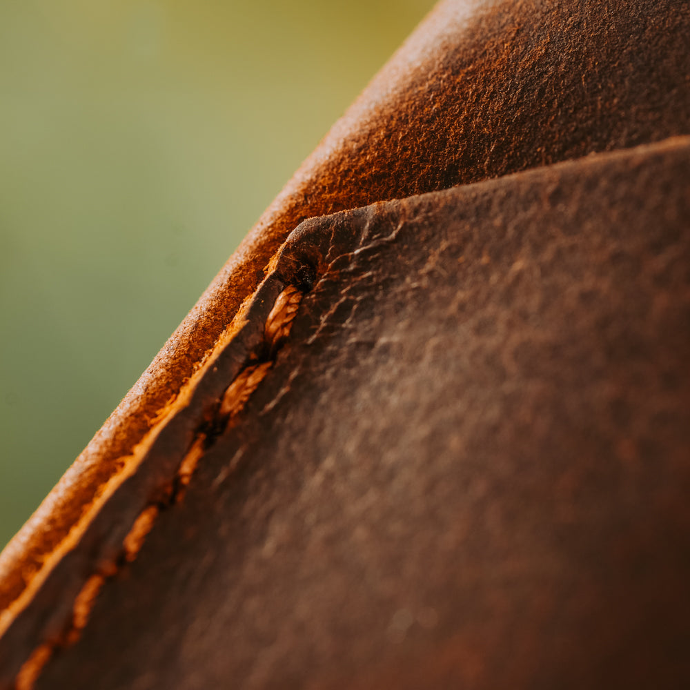 Brown Cash and Card Pouch Men's Genuine Leather Wallet