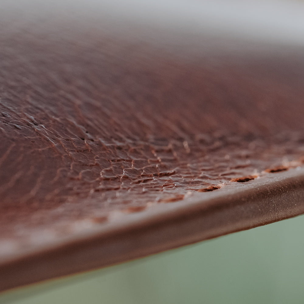 leather luggage tag