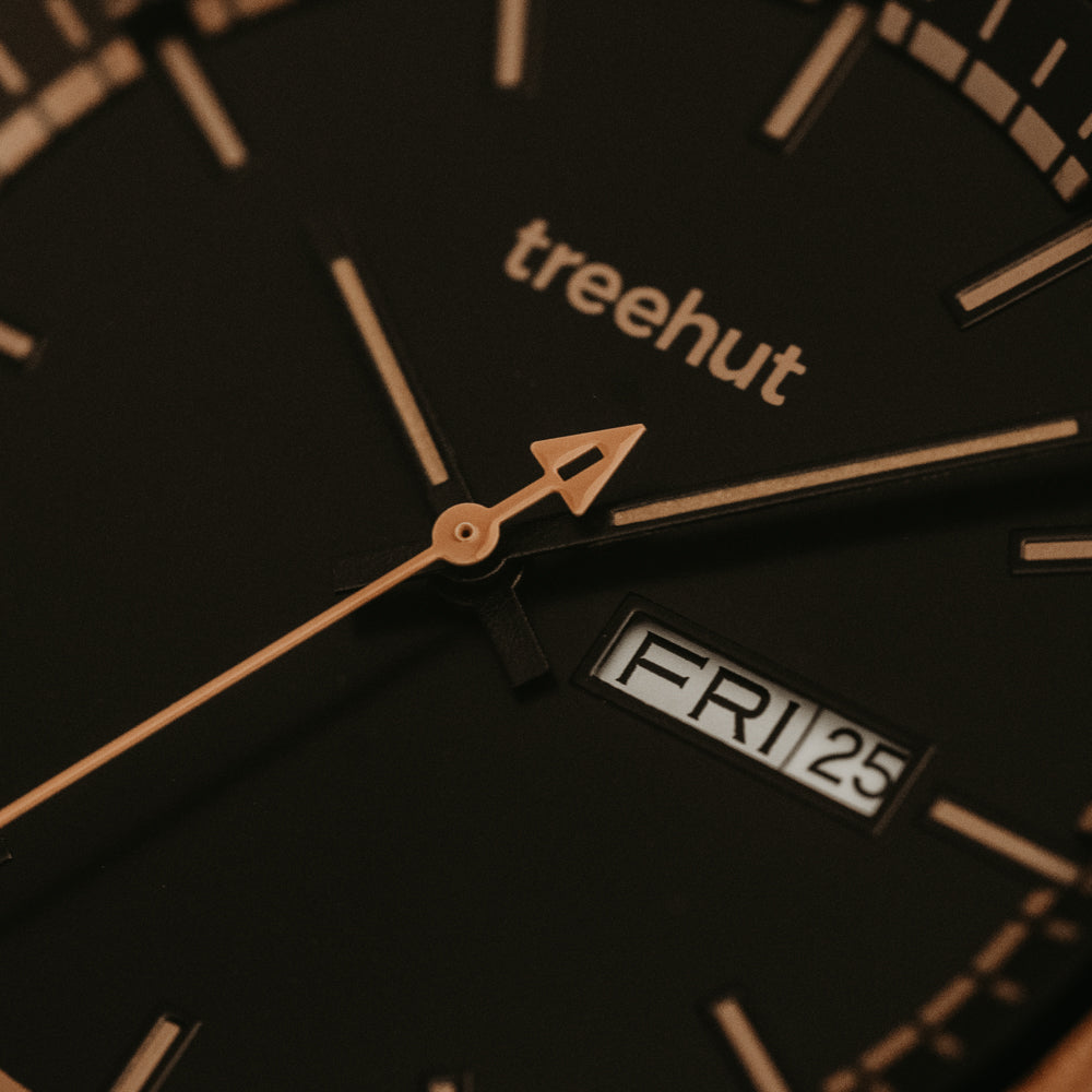 Classic Day-Date Ebony Walnut Men's Wooden Watch