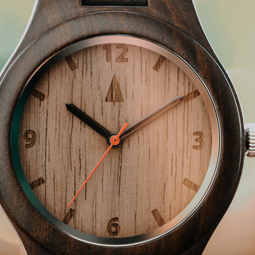Classic Ebony Black Walnut Small Women's Wooden Watch