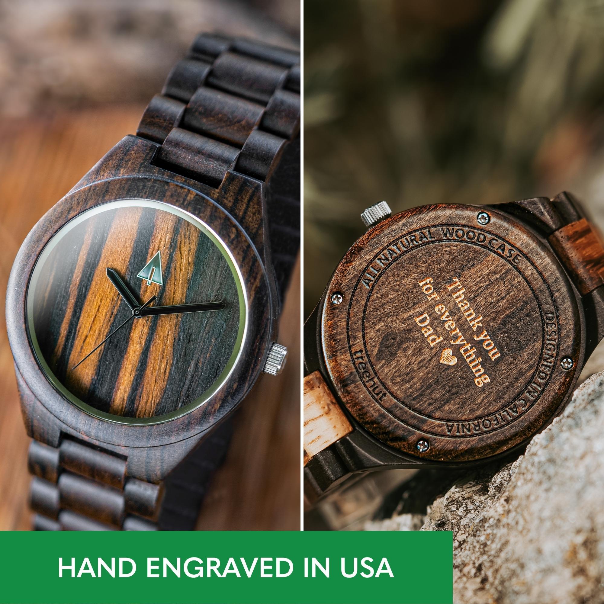 Classic Ebony Chase Men's Wooden Watch