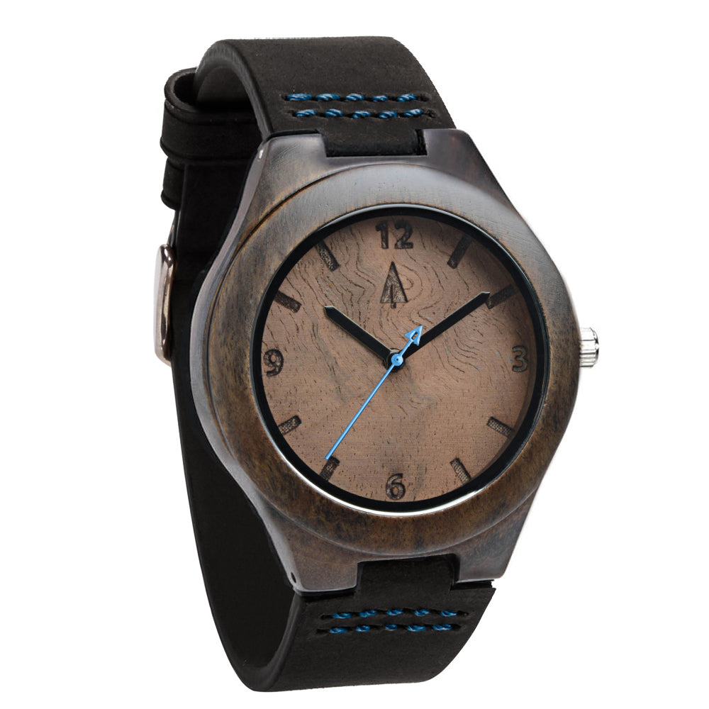 Classic Ebony Walnut Burl Small Women's Wooden Watch