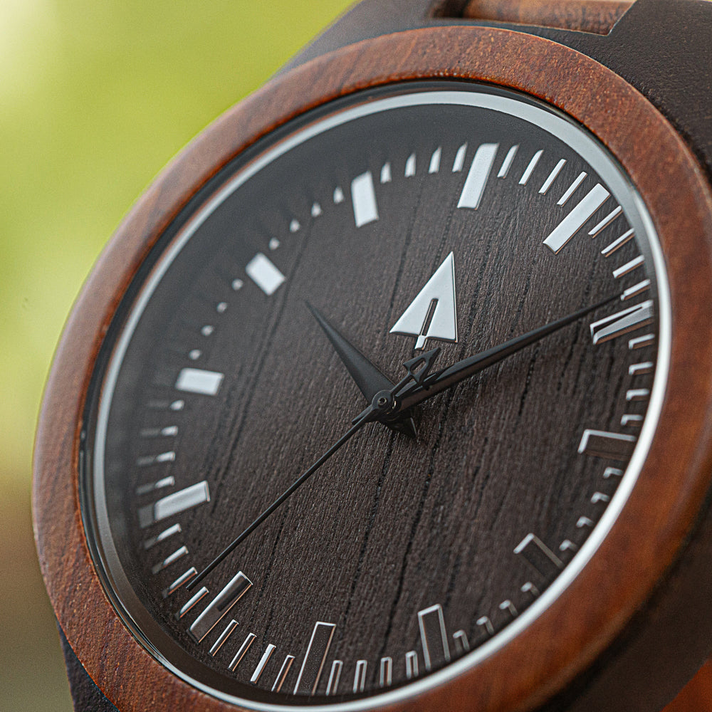 Classic Redwood Ebony Theo Men's Wooden Watch