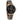 Constance Ebony Rose Gold Women's Stainless Steel Wooden Watch