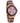 Constance Purple Heart Rose Gold Women's Stainless Steel Wooden Watch