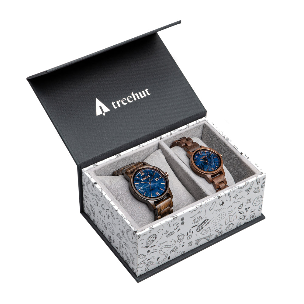 Couples Odyssey Blue Marble Couples Marble Watch