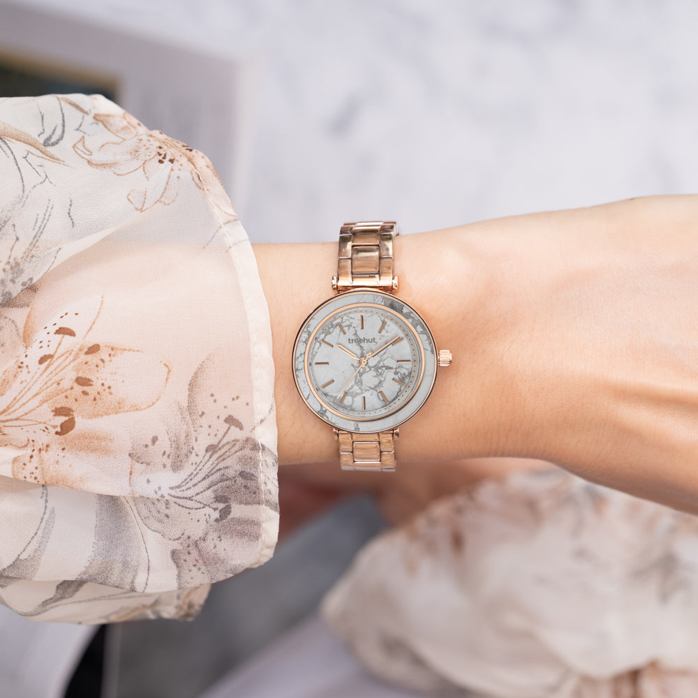 white dial watch for women
