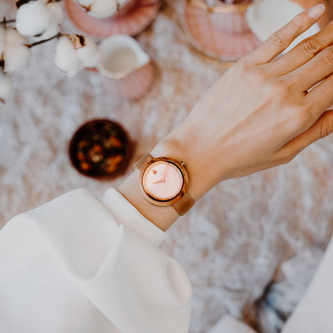 Theory Rose Gold Pink Marble
