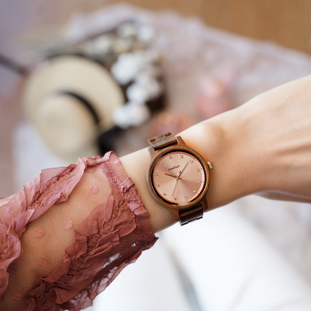 Emma Walnut Melrose Women's Wooden Watch