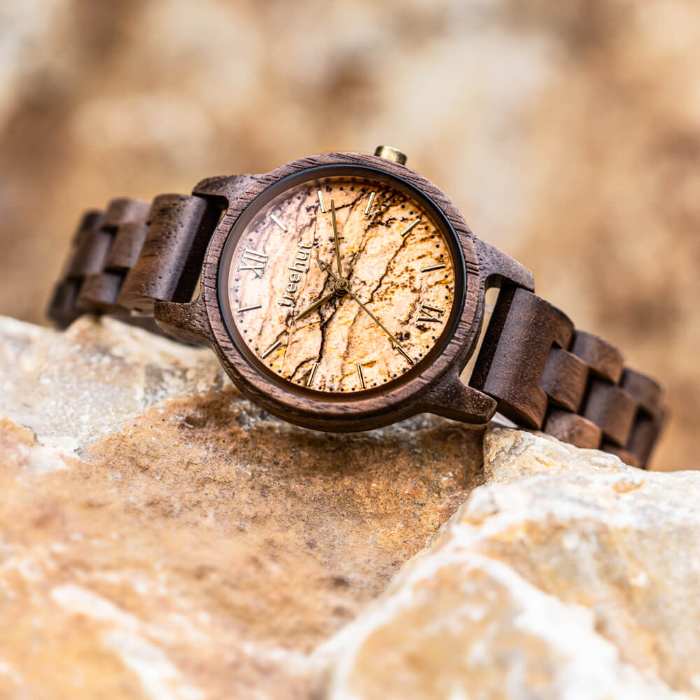 Couples Odyssey Sandstone Couples Wooden Watch