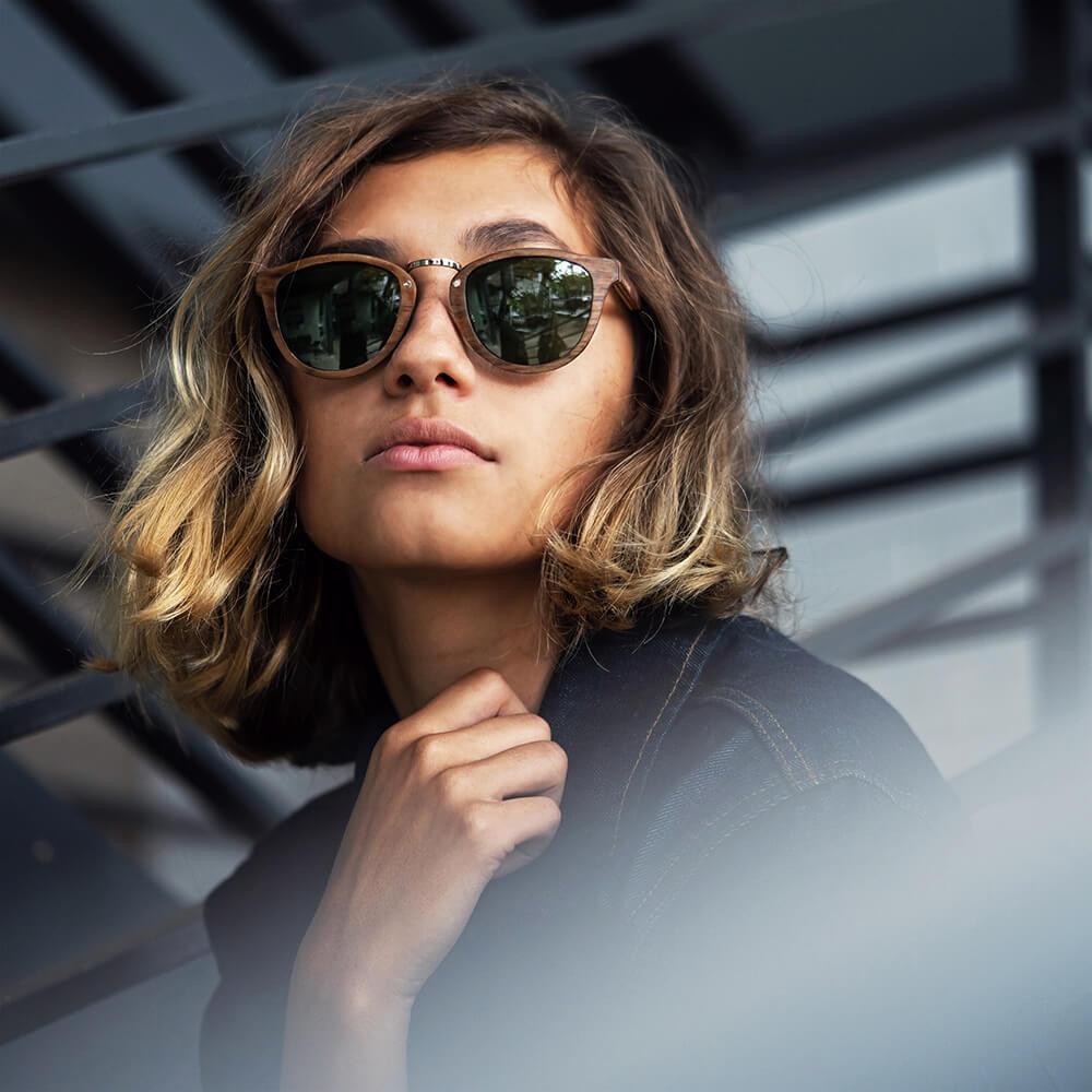 Spencer 81 Women's Wooden Sunglasses