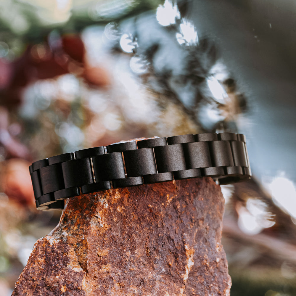 Classic Ebony Men's Wooden Bracelet
