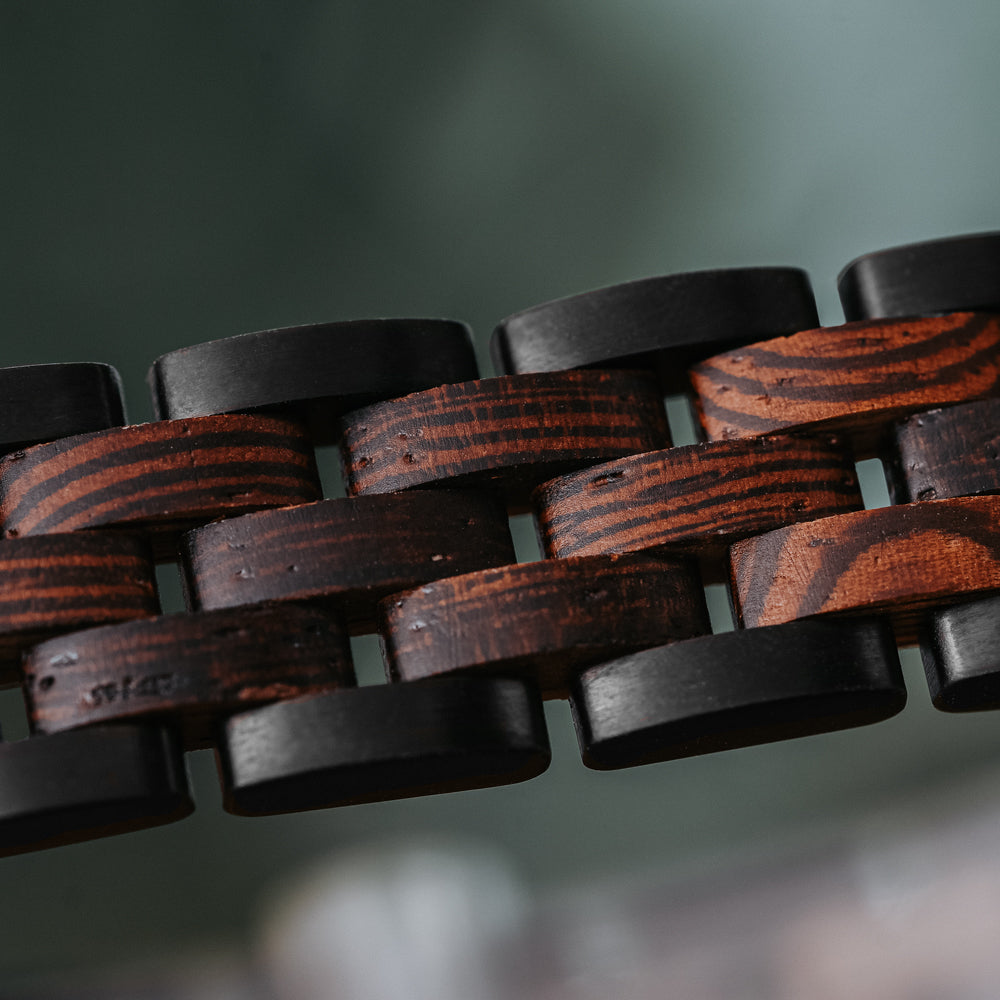 Glacier African Wenge Men's Wooden Bracelet