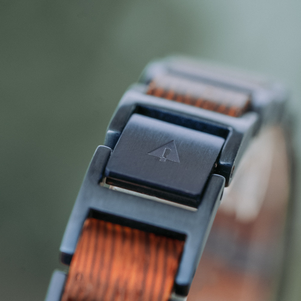 Climb African Wenge Ocean Men's Wooden Bracelet