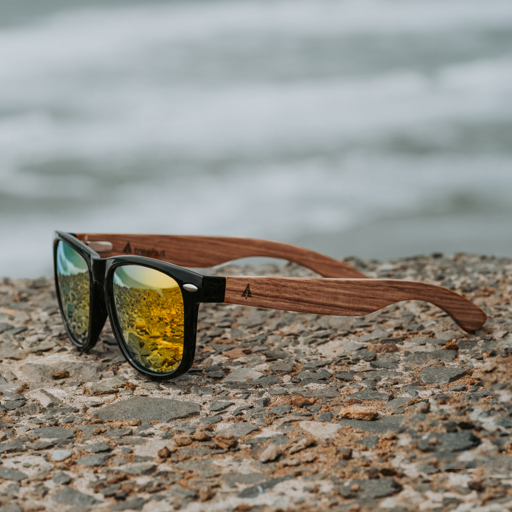 Bali 65 Brown Men's Wooden Sunglasses