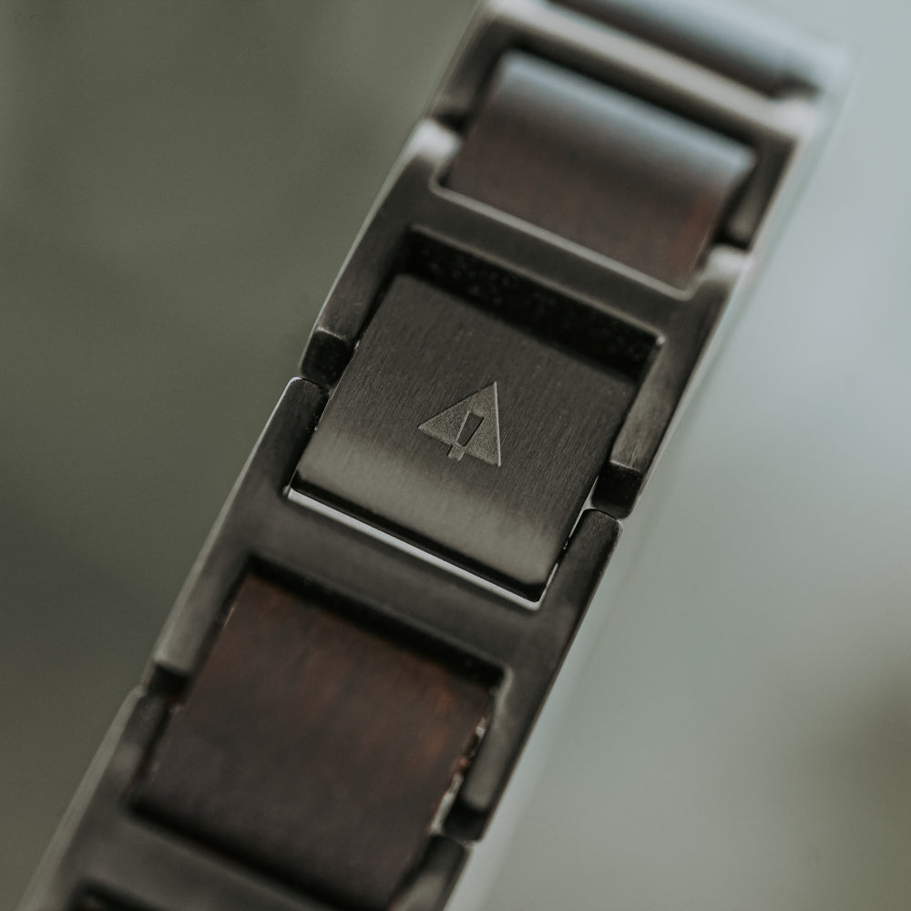 Climb Black Ebony Men's Wooden Bracelet