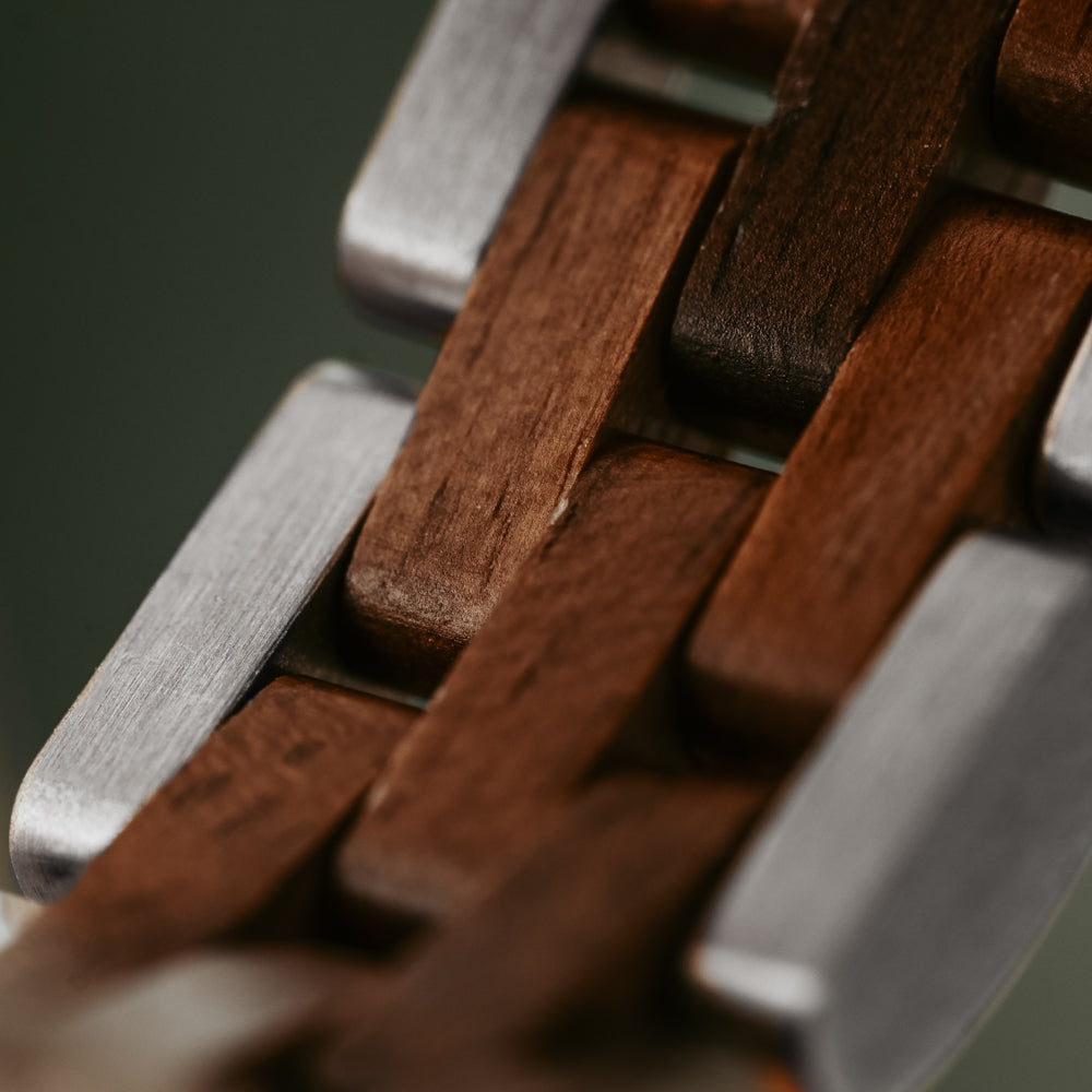 Glacier Chocolate Walnut Men's Wooden Bracelet
