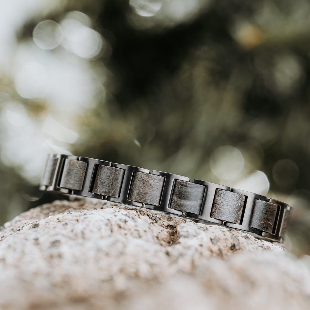 Climb Grey Maple Men's Wooden Bracelet