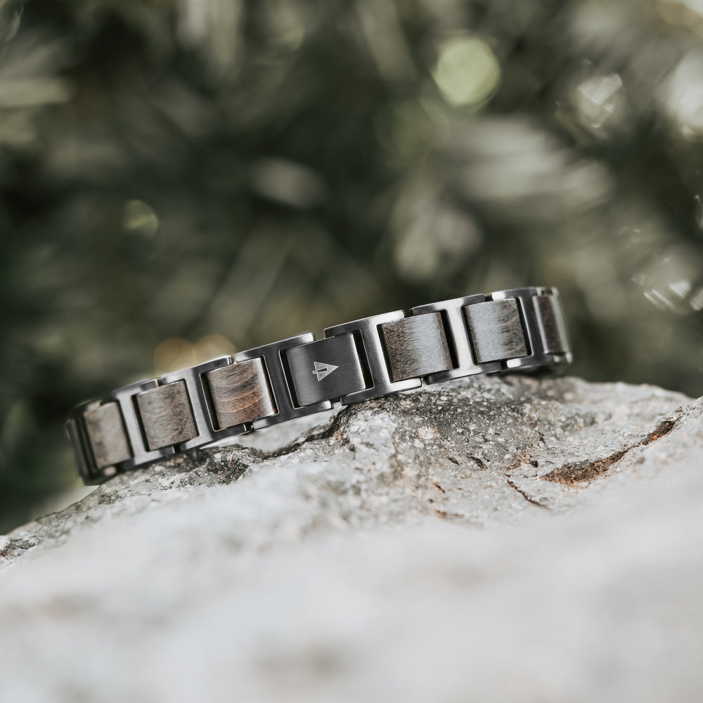 Climb Grey Maple Men's Wooden Bracelet
