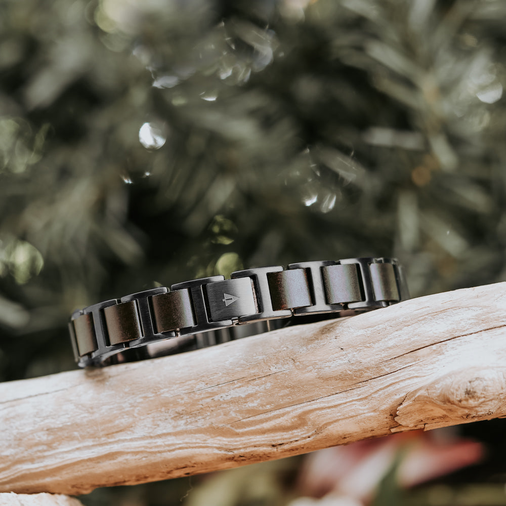 Climb Black Ebony Men's Wooden Bracelet