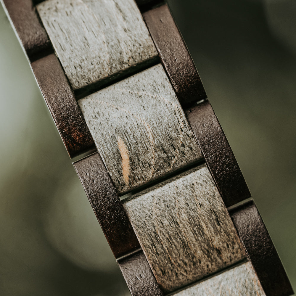 Classic Ebony Grey Men's Wooden Bracelet