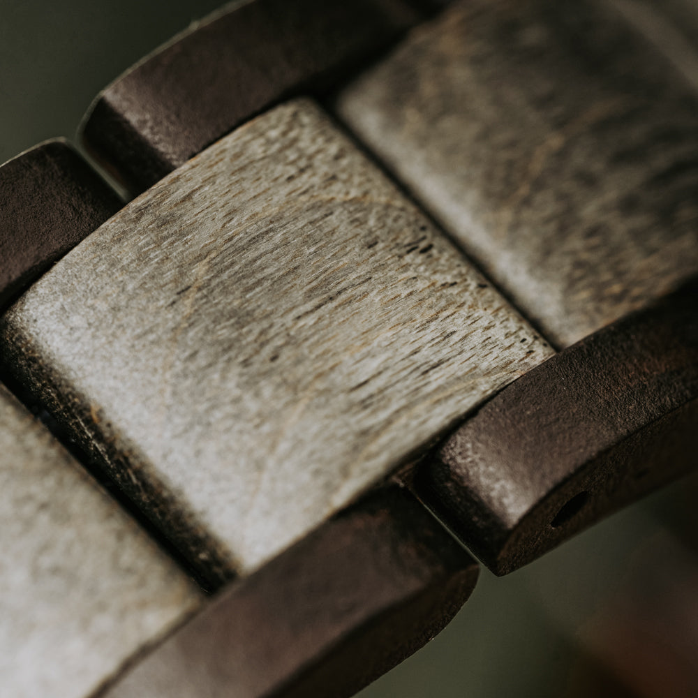 Classic Ebony Grey Men's Wooden Bracelet