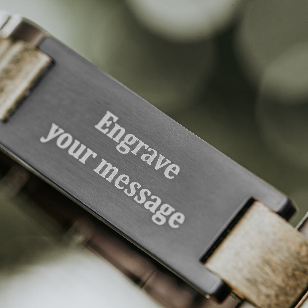 Classic Ebony Grey Men's Wooden Bracelet