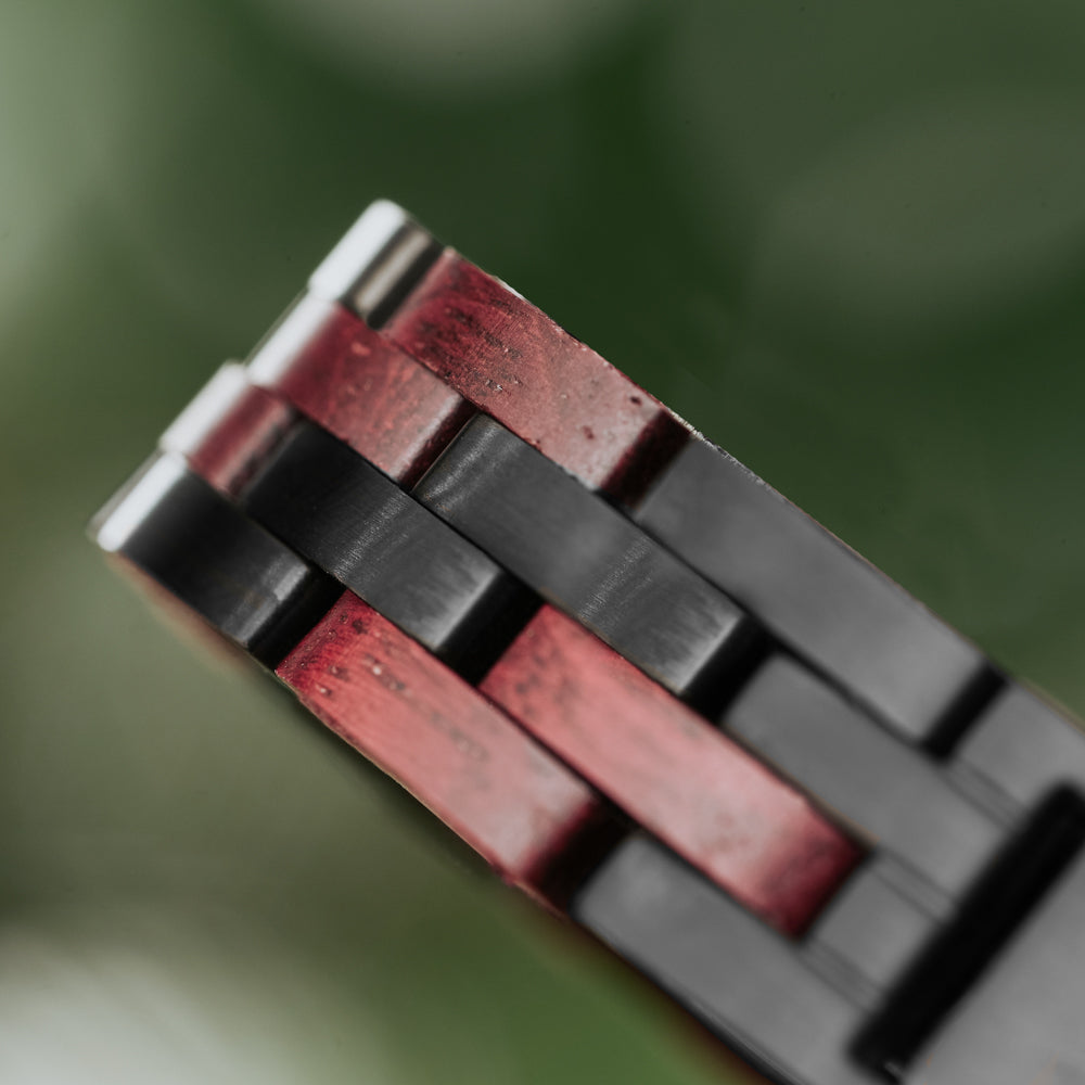 Cascade Purple Heart Men's Wooden Bracelet