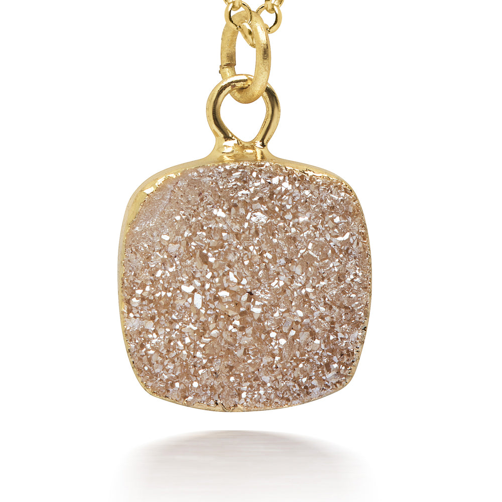 Reina Champagne Druzy Neckalce Women's Stone Necklace