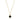 Geo Black Druzy Necklace