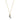 Crescent Silver Druzy Necklace