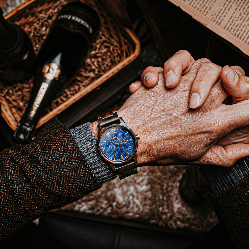charity: water Odyssey Men's Marble Wooden Watch