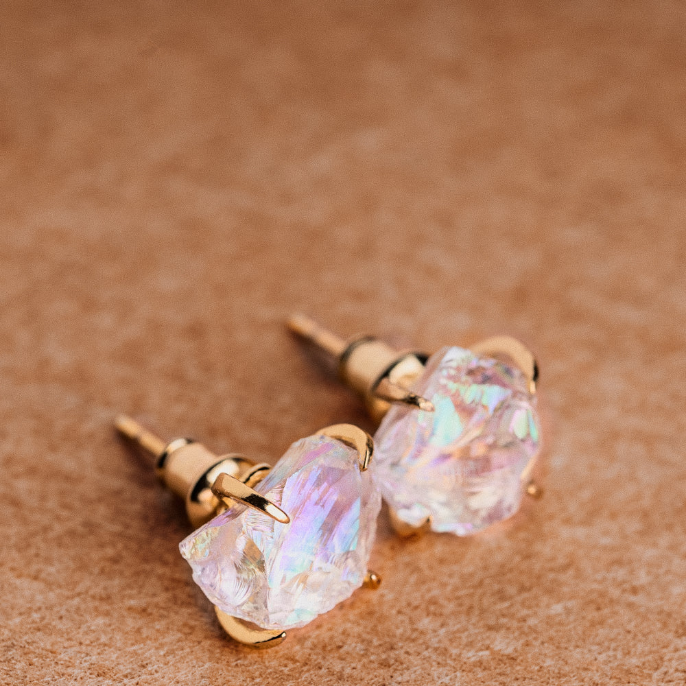 Stella Clear Crystal Claw Studs Women's Stone Earrings