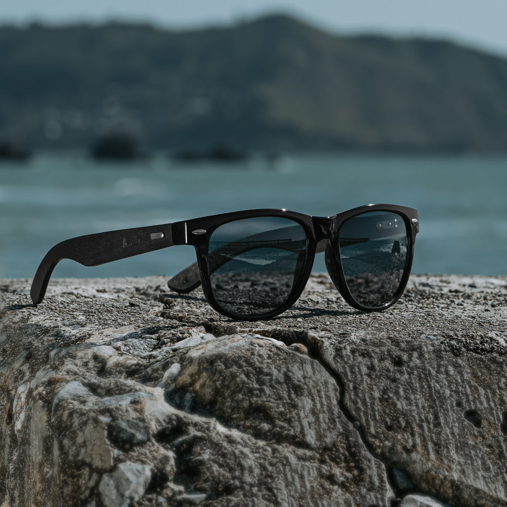 Bali 62 Black Men's Wooden Sunglasses