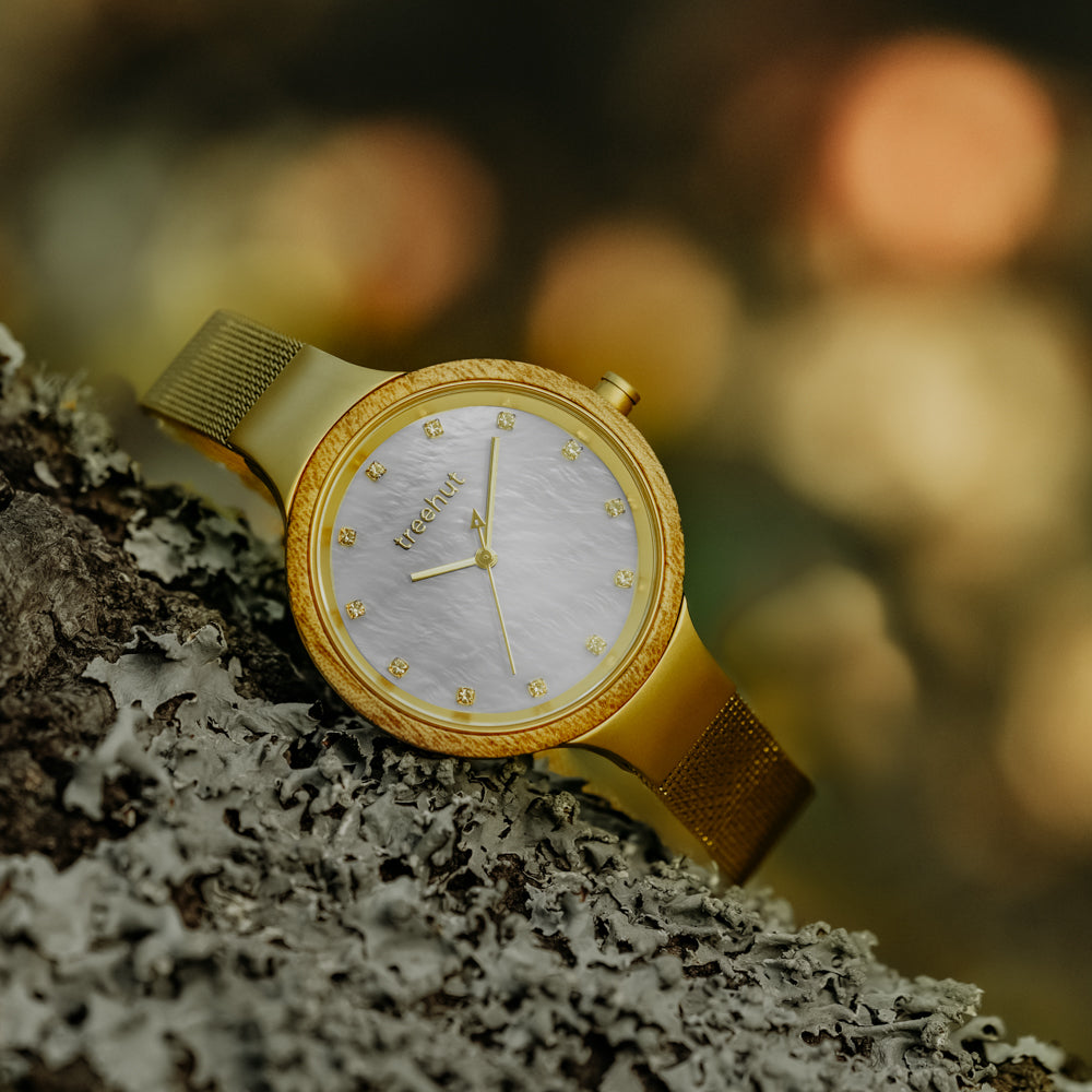 gold pearl watch