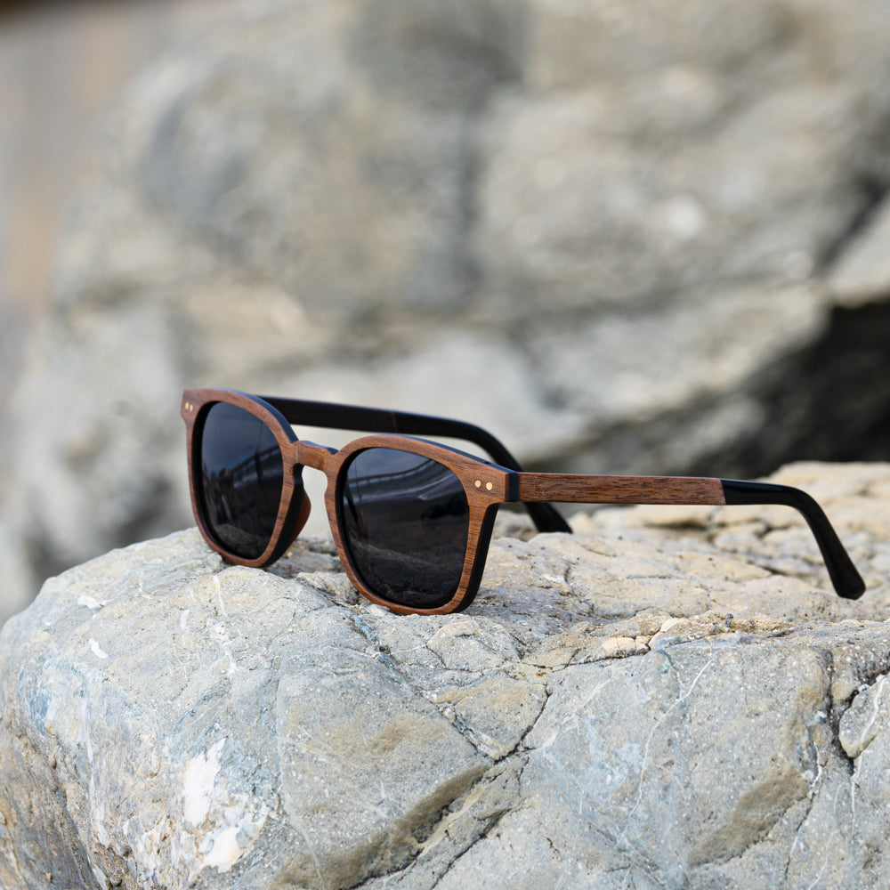 Everest Walnut Carbon RX Men's Wooden Sunglasses