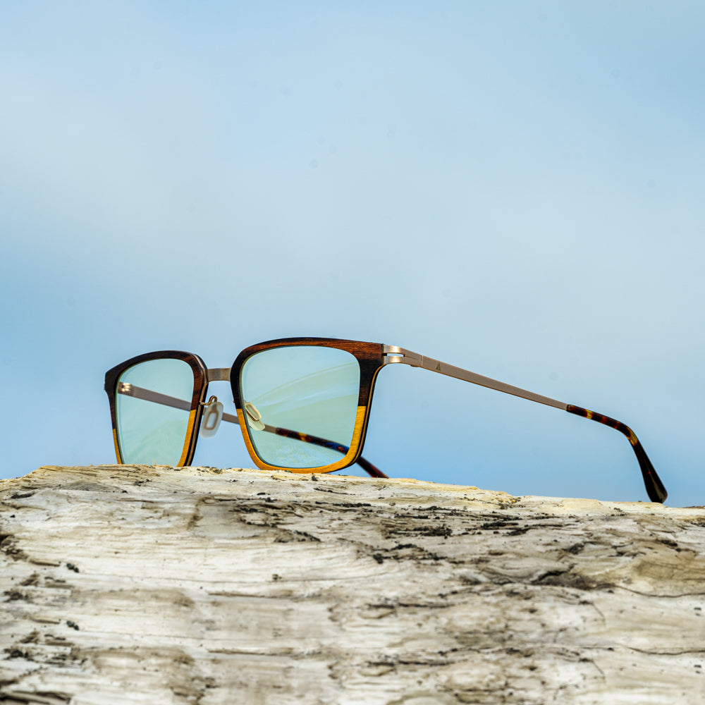 wooden blue light glasses for men