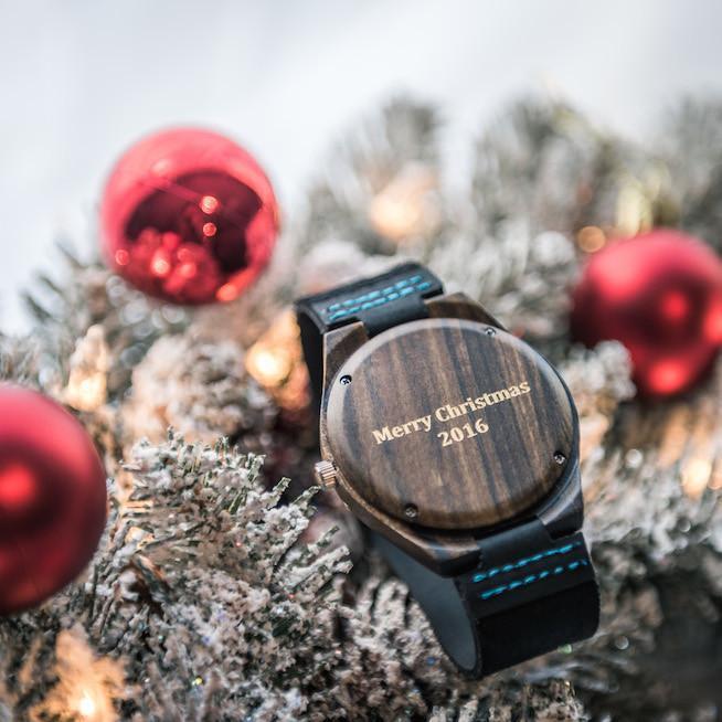 Classic Ebony Chase Blue Men's Wooden Watch