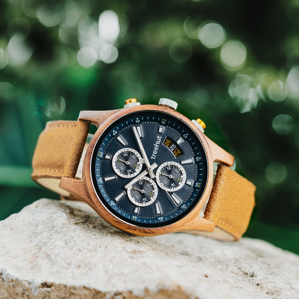Dubline Chrono Koa Vegan Men's Wooden Watch