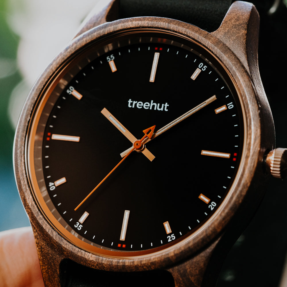 Dubline Ebony Black NATO Men's Wooden Watch