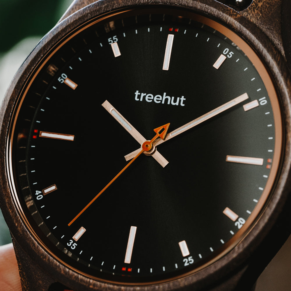 Dubline Ebony Rose Gold Men's Wooden Watch
