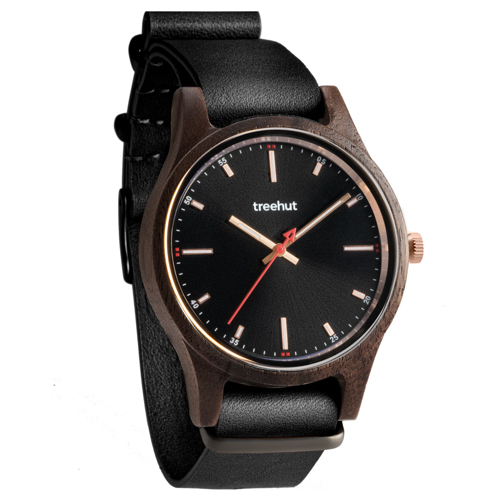 Dubline Ebony Black NATO Men's Wooden Watch