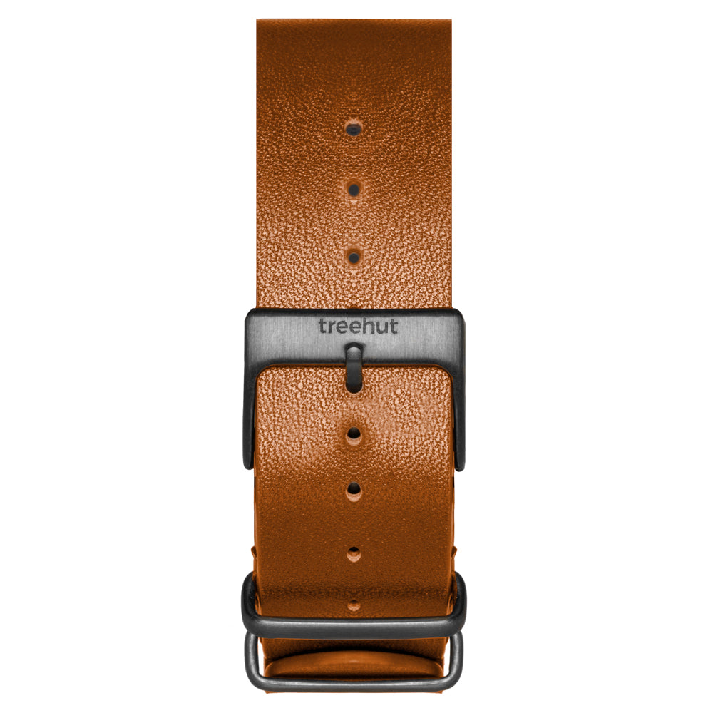 brown leather watch band