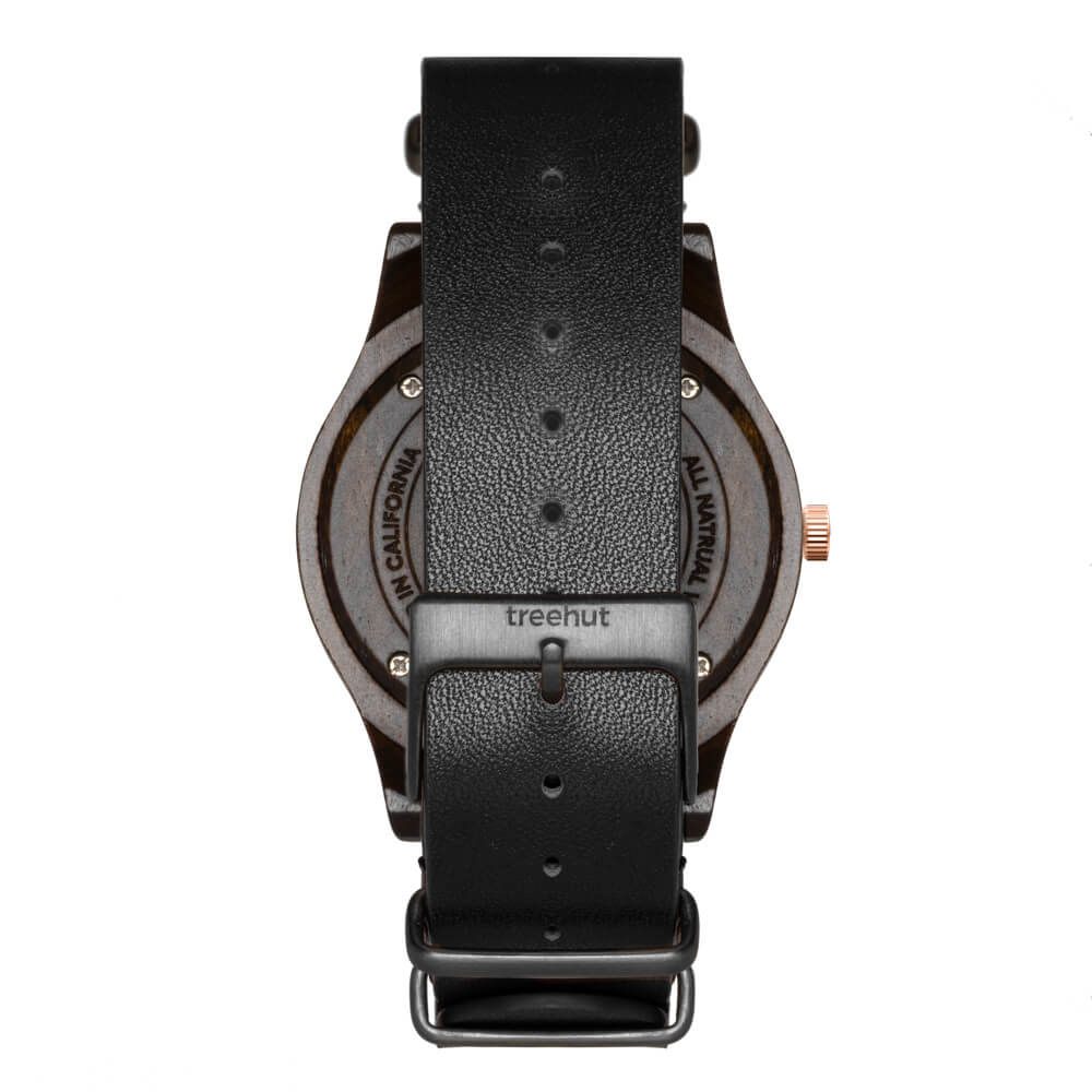 Dubline Ebony Black NATO Men's Wooden Watch