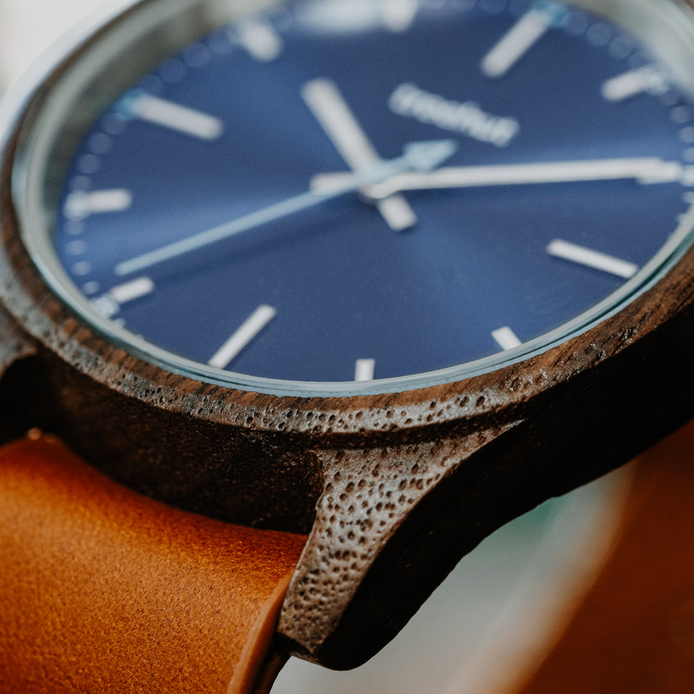 Dubline Walnut Light Brown NATO Men's Wooden Watch