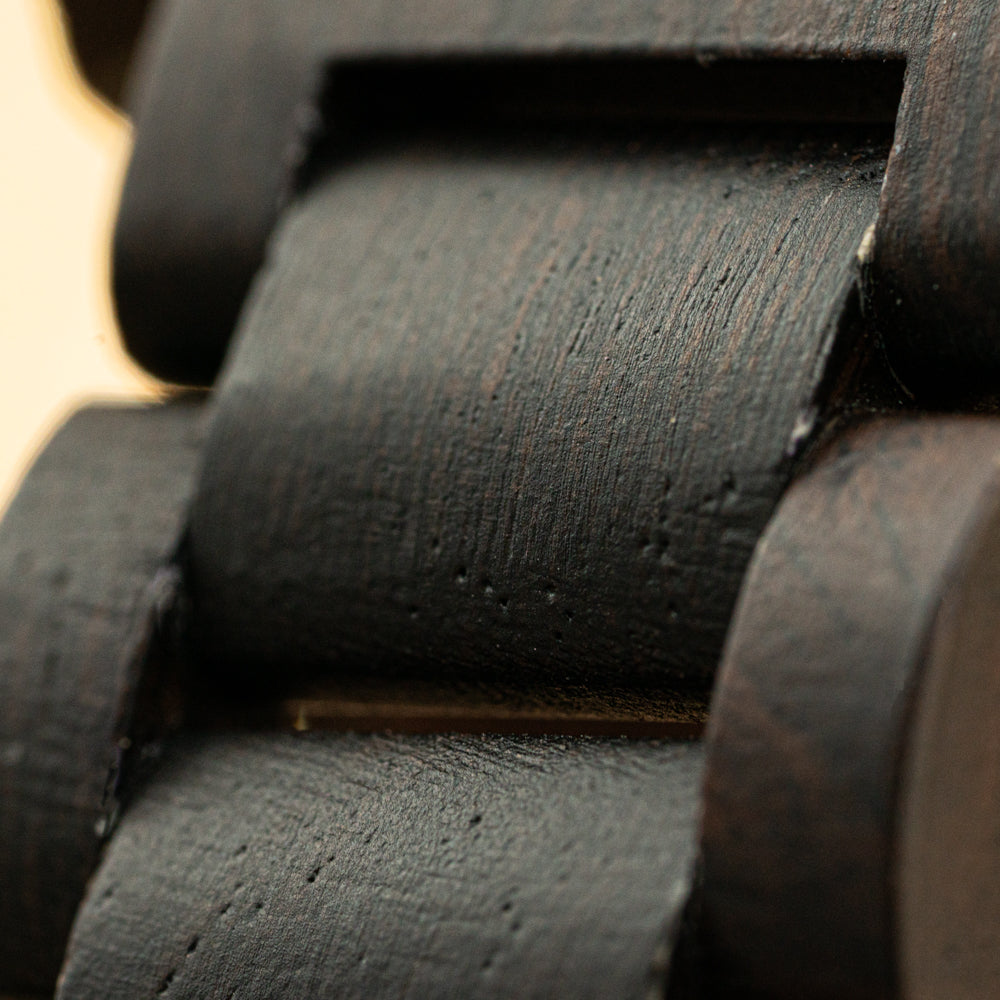 Sierra Ebony Grey Marble Men's Wooden Watch