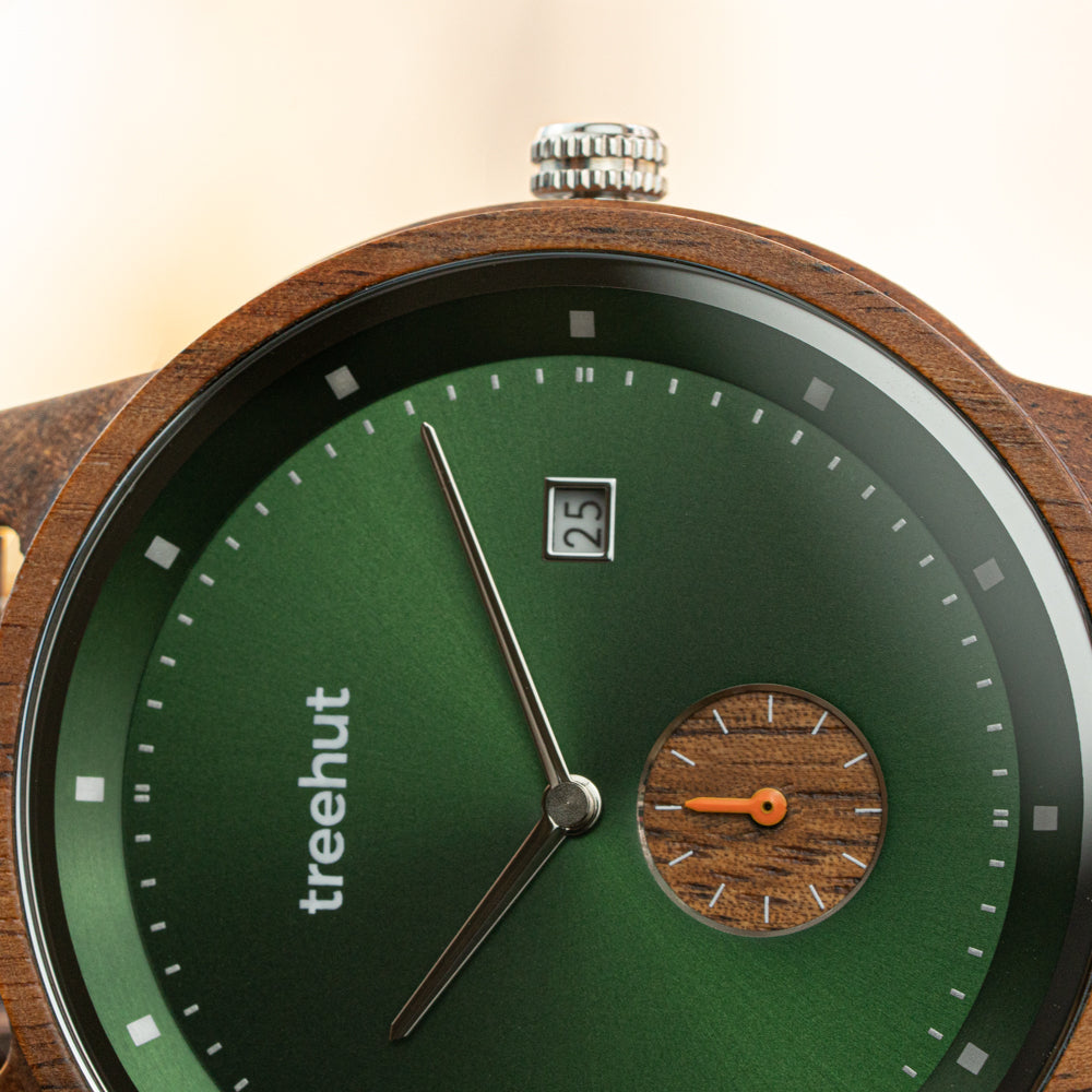 Alpine Koa Wood Green Men's Wooden Watch