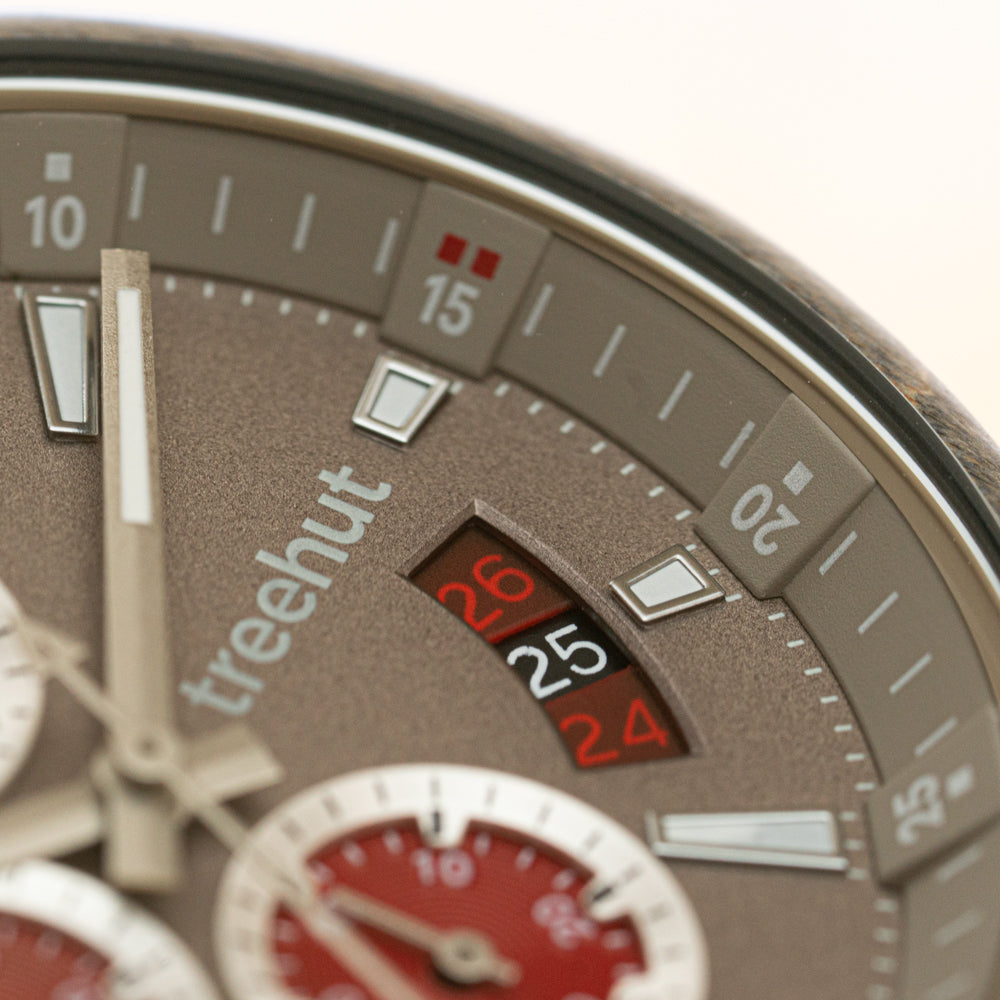 Dubline Chrono Grey Maple Men's Wooden Watch