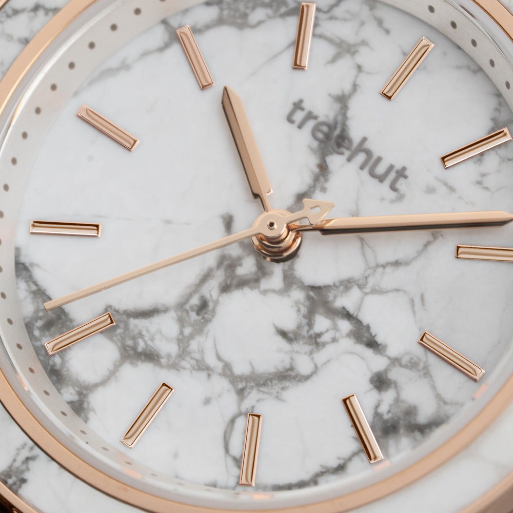 white dial watch